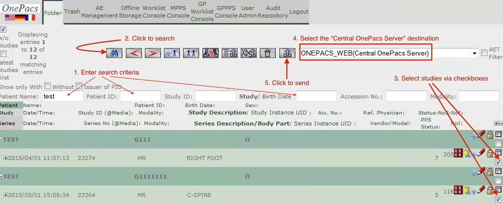 The OnePacs System > Manually pushing or resending studies from the OnePacs Gateway > resend.png